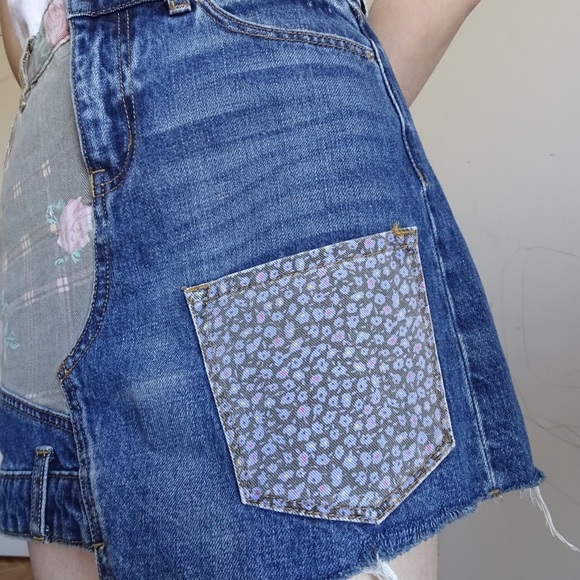 PATCHWORK BDG DENIM SKIRT - Picture 3 of 6